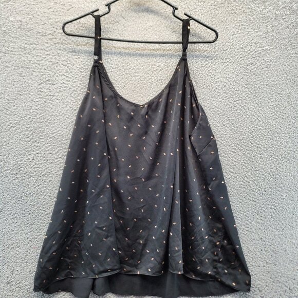 Torrid Sophie Black Foil Feather Swing Cami Size 5 - Picture 8 of 9